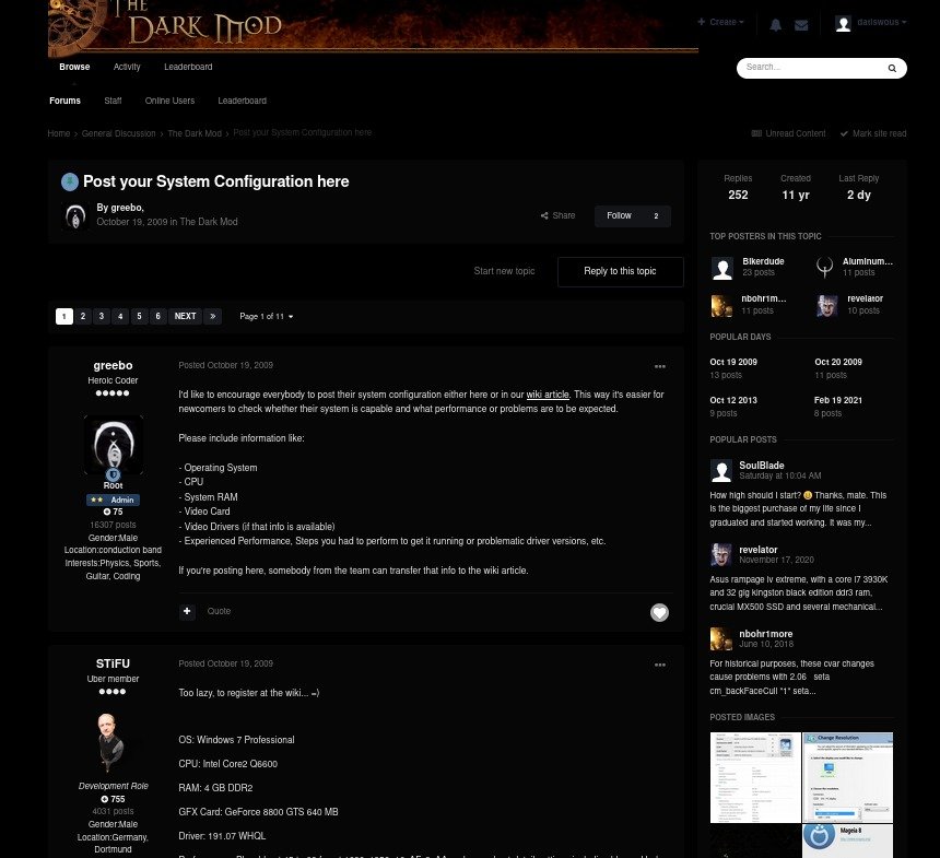 Dark mode for Forum LoL BRin Chrome with by