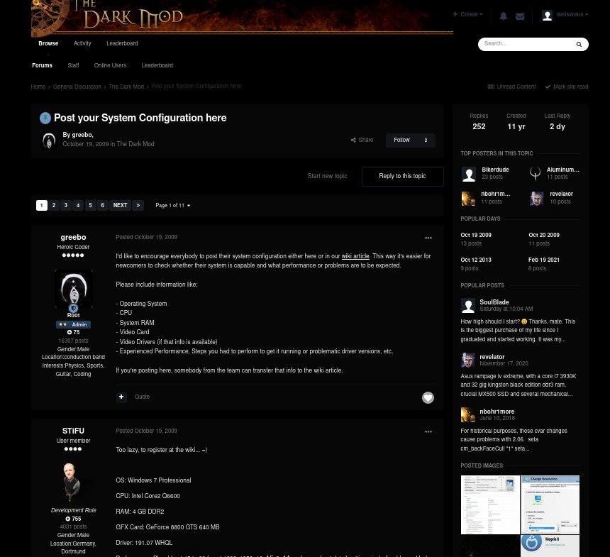 Dark mode for Forum LoL BR